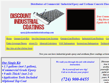 Tablet Screenshot of discountindustrialcoatings.com